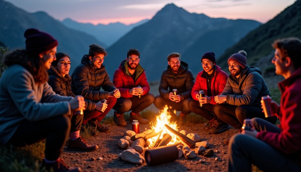 Enceintes et bières en montagne : la fête en bivouac, entre sociabilité et règles