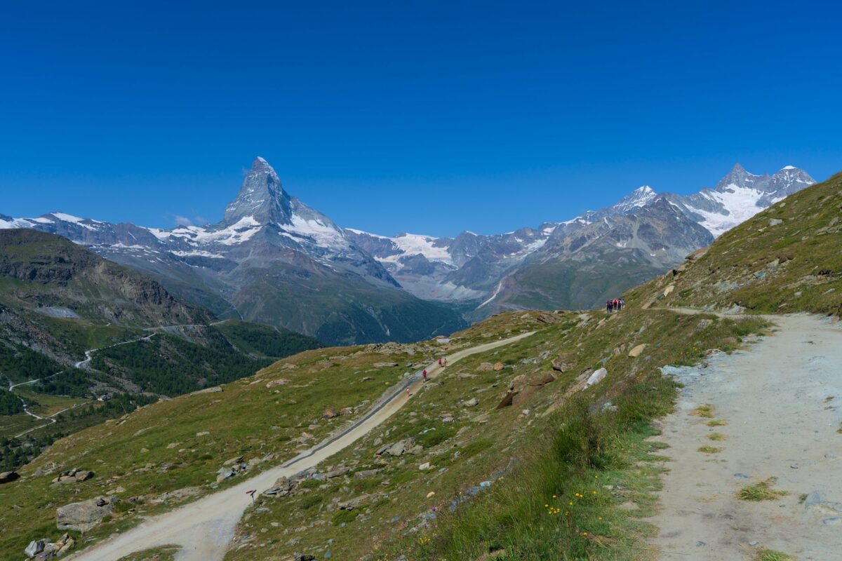 gornergrat pied vers sentier riffelseeweg distance