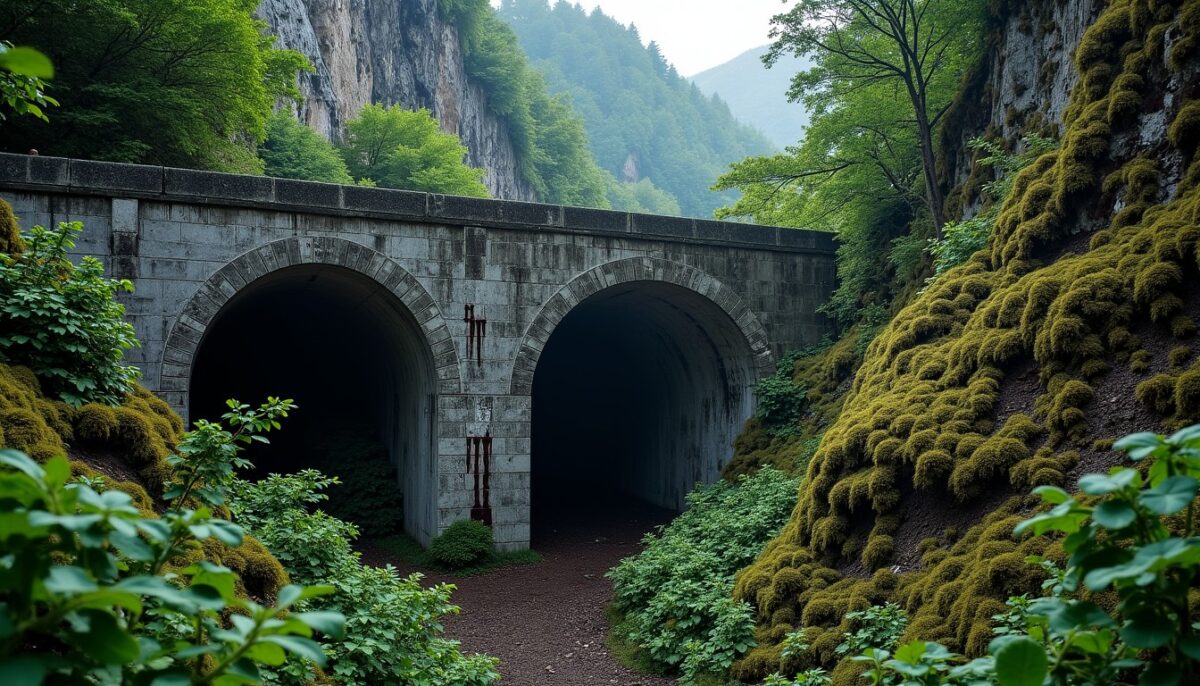 Pourquoi des viaducs et tunnels ferroviaires existent dans les gorges de l’Ariège, sans voie posée